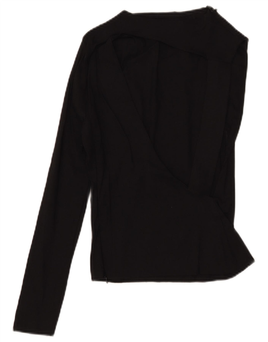 Top corto monospalla da donna Zara UK 8 piccolo lino nero