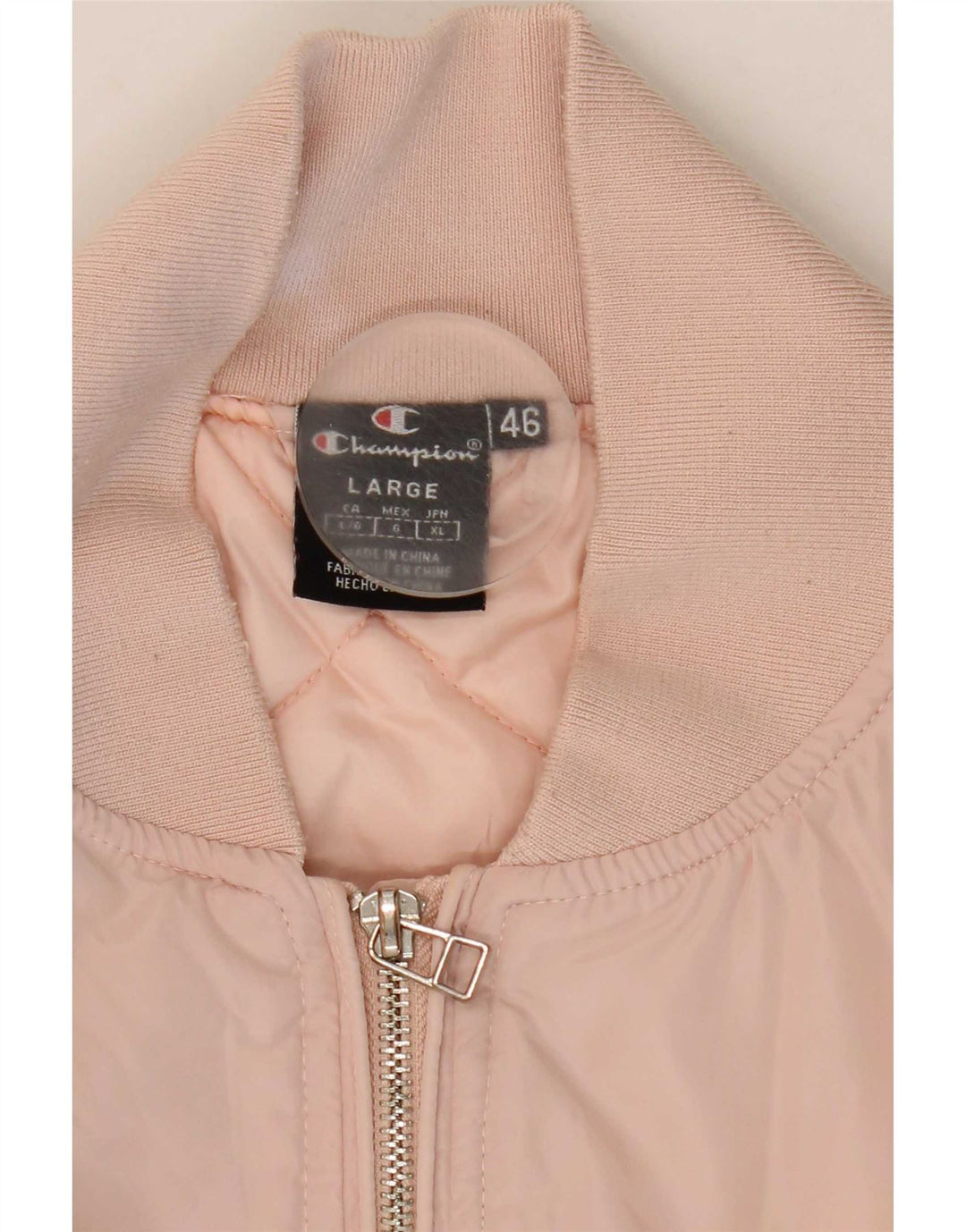 Giubbotto bomber grafico da donna Champion IT 46 Large Rosa Poliestere