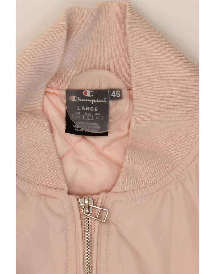 Giubbotto bomber grafico da donna Champion IT 46 Large Rosa Poliestere