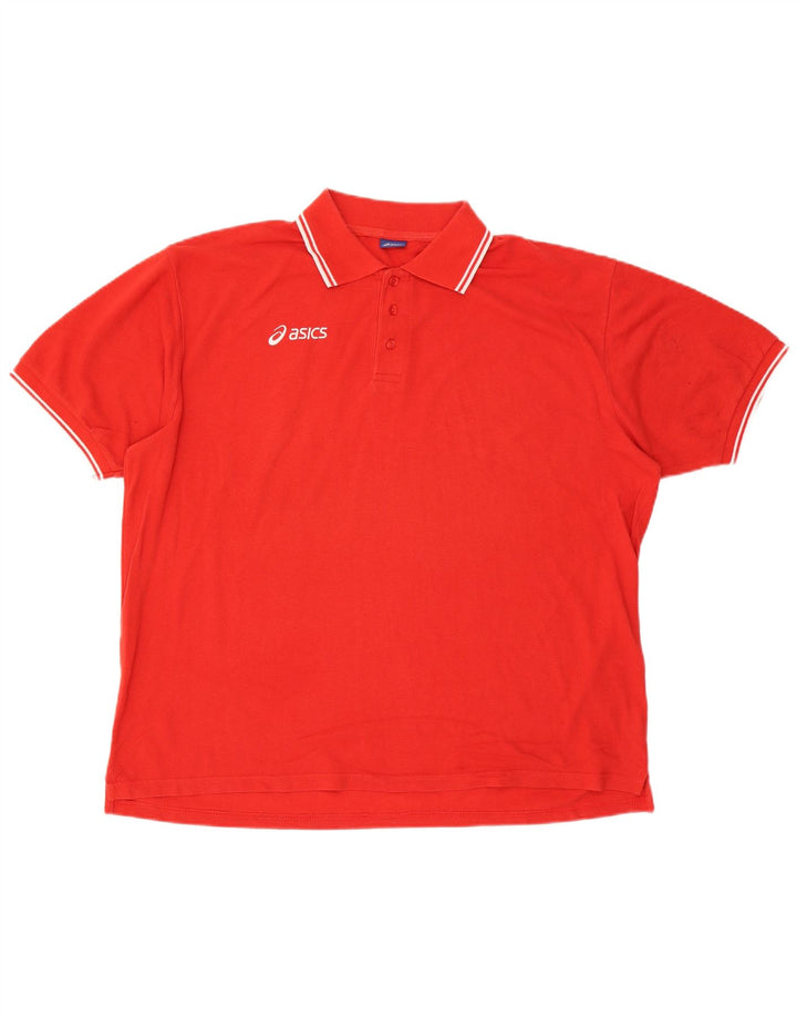 Polo Asics Uomo 3XL Cotone Rosso