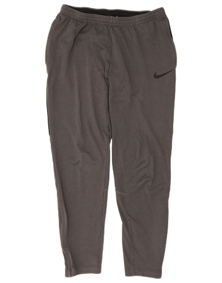 Pantaloni da tuta Nike Dri Fit da uomo piccoli in poliestere grigio