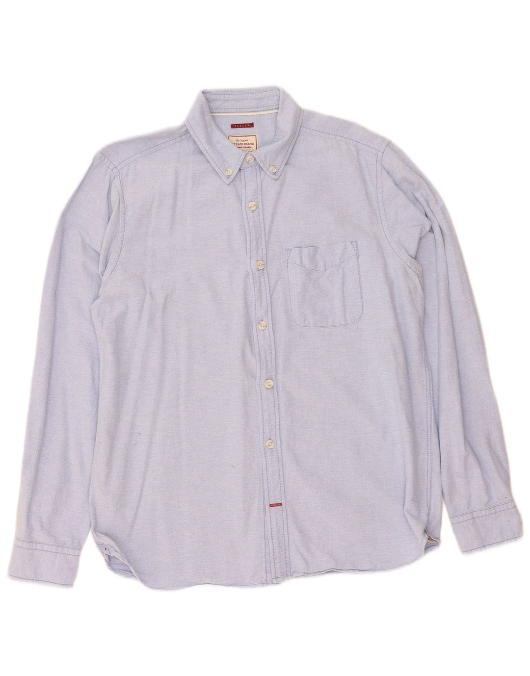 Camicia da uomo Fat Face in cotone blu medio