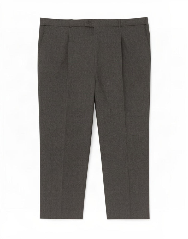 Pantaloni da abito dritti da uomo Farah W46 L27 poliestere grigio