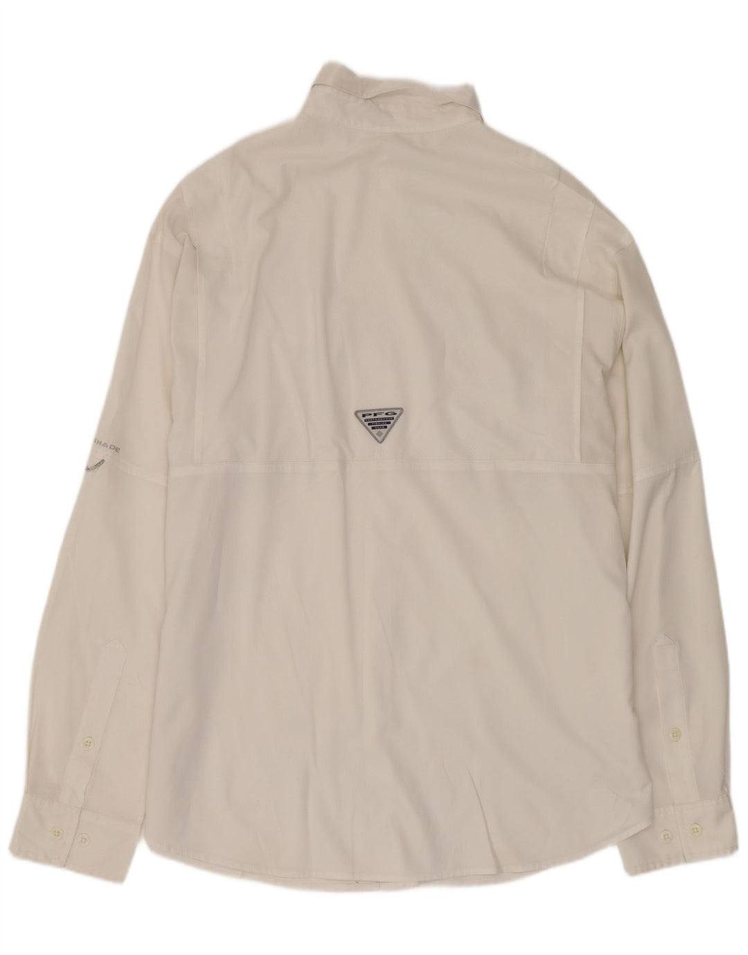 Camicia da uomo Columbia in poliestere bianco medio