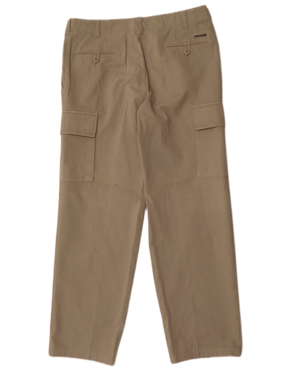 Pantaloni cargo dritti da uomo Hugo Boss IT 52 XL W34 L30 Cotone grigio