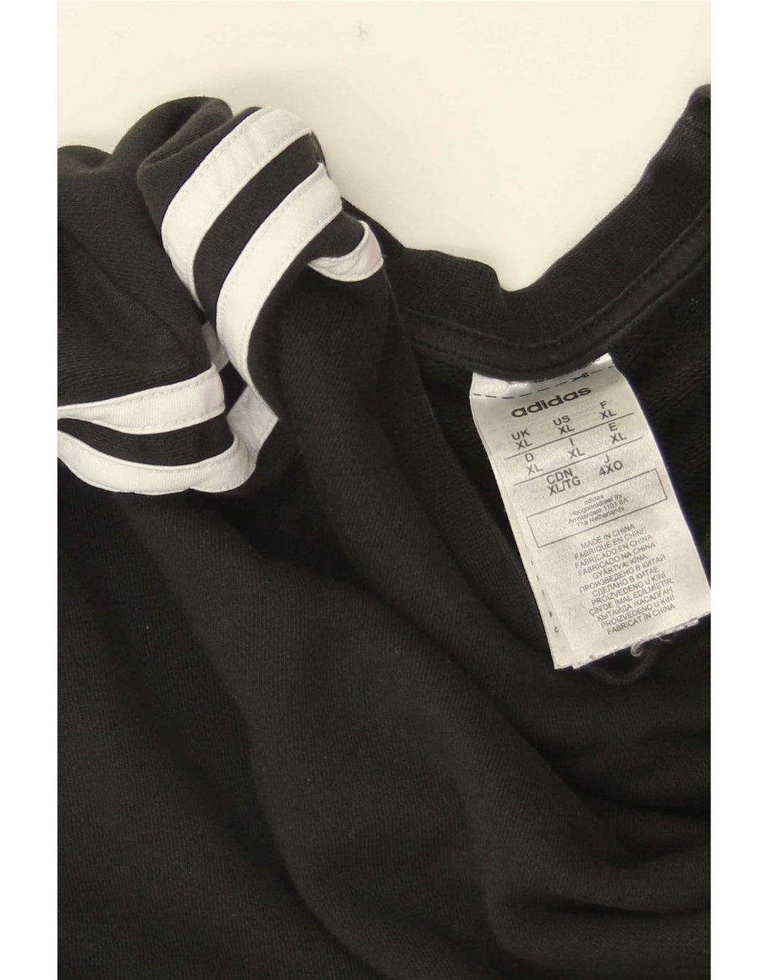 Felpa da uomo Adidas Jumper XL in cotone nero