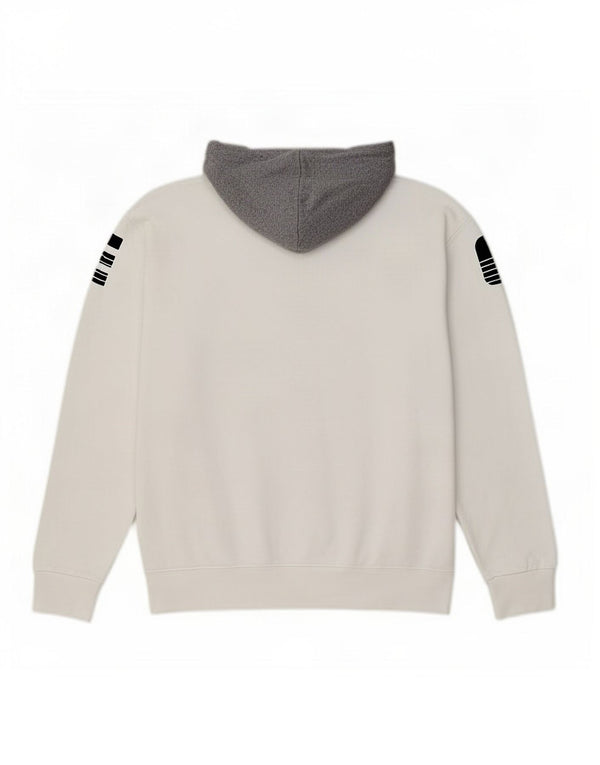 Converse Mens Graphic Hoodie Jumper Medium White Colourblock Cotton