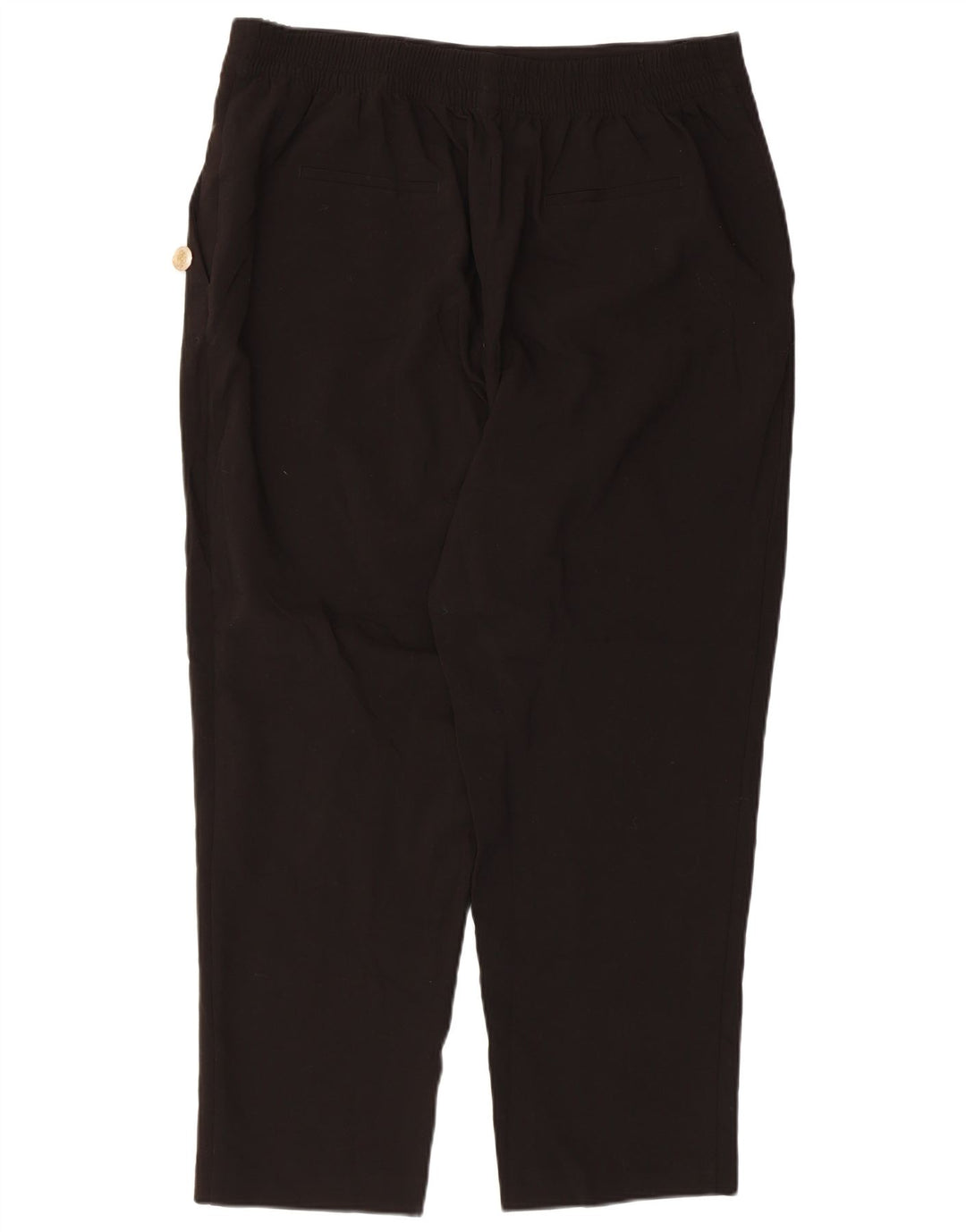 Pantaloni casual dritti da donna Zara 2XL W34 L27 poliestere nero