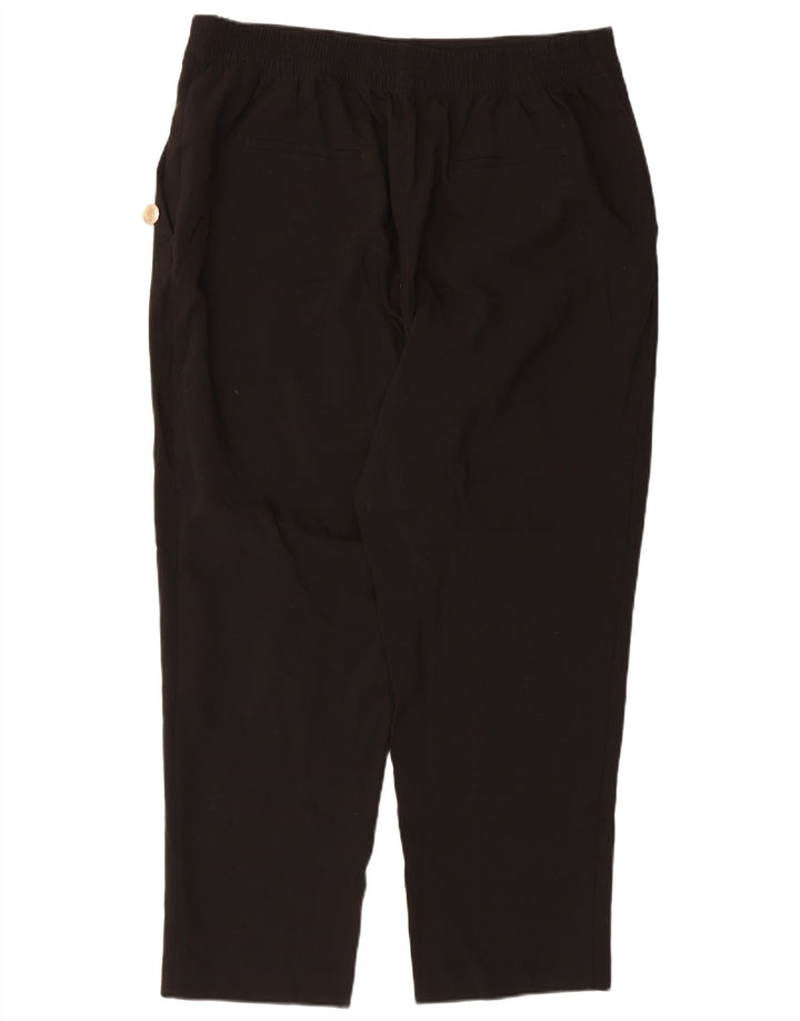 Pantaloni casual dritti da donna Zara 2XL W34 L27 poliestere nero