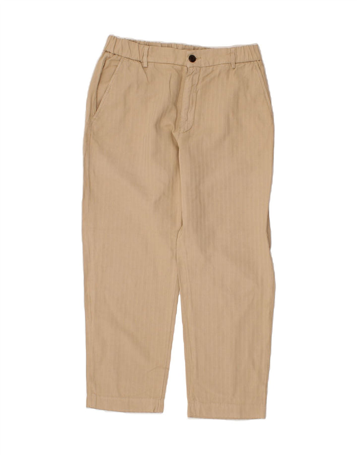 VINTAGE Womens Straight Chino Trousers W32 L26  Beige Vintage Vintage and Second-Hand Vintage from Messina Hembry 