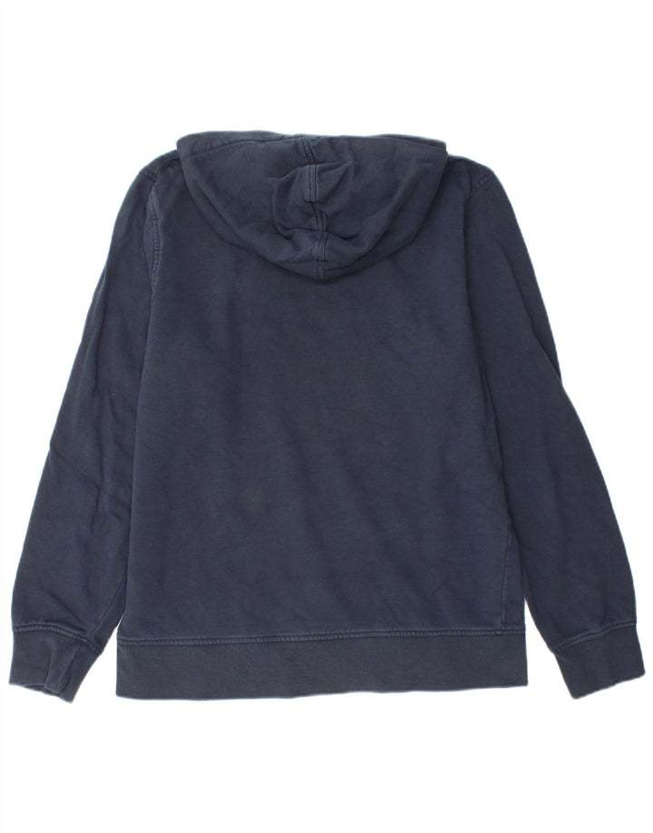JACK & JONES Felpa con cappuccio grafica da uomo in cotone medio blu navy