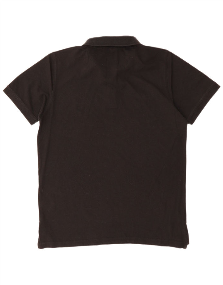 Polo da uomo Regular Fit Pierre Cardin in cotone nero medio