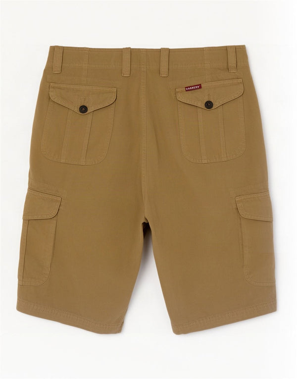 Pantaloncini cargo da uomo Carrera W33 cotone kaki medio