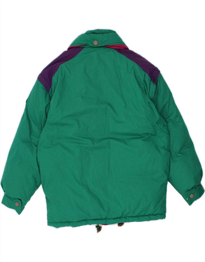 DIADORA Giacca imbottita da uomo UK 38 Poliestere color block verde medio
