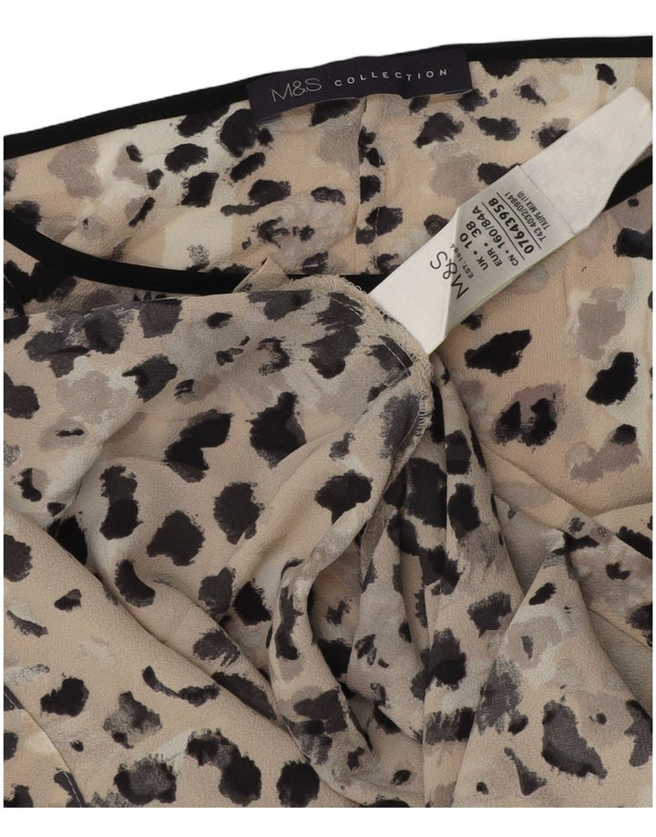 Camicetta oversize da donna Marks & Spencer Top UK 10 Small Beige screziato