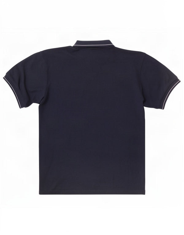 Polo da uomo Umbro XL in poliestere blu navy