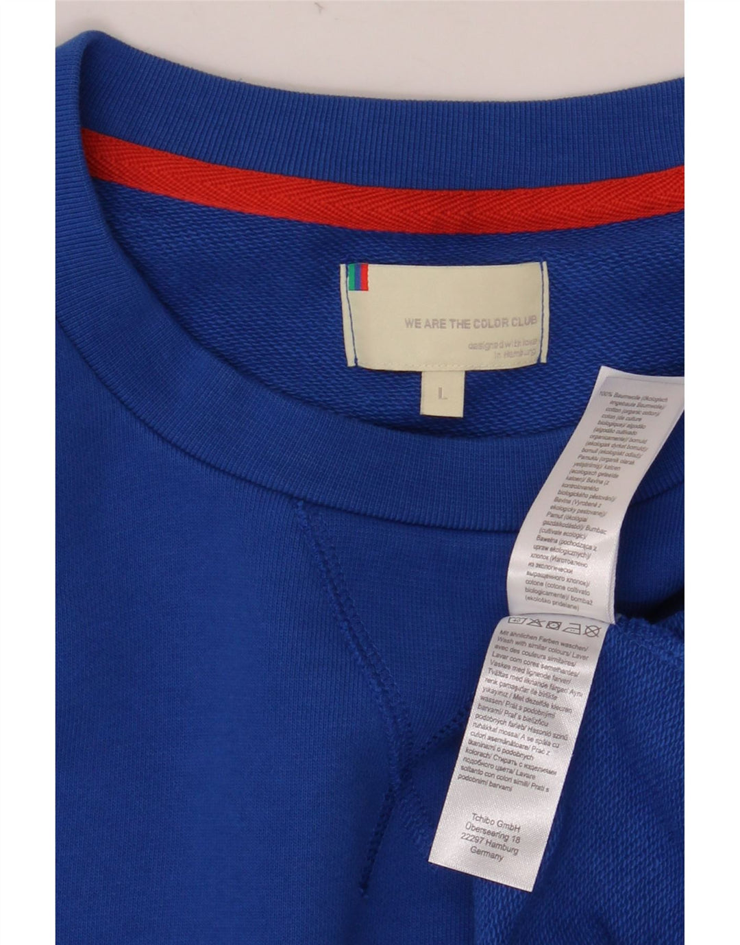 Felpa da uomo VINTAGE Maglione grande in cotone blu