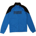 PUMA Boys Graphic Tracksuit Top Jacket 11-12 Years Medium Blue Colourblock Vintage Puma and Second-Hand Puma from Messina Hembry 