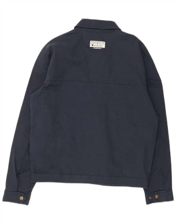 Giubbotto bomber da uomo Champion UK 38 cotone blu navy medio