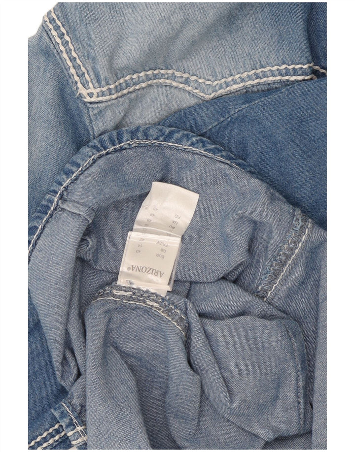 Camicia in denim da donna Arizona UK 14 grande cotone blu