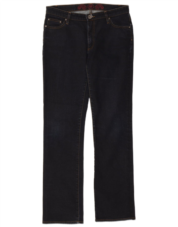 Jeans dritti da donna Marlboro Classics W33 L32 cotone blu navy