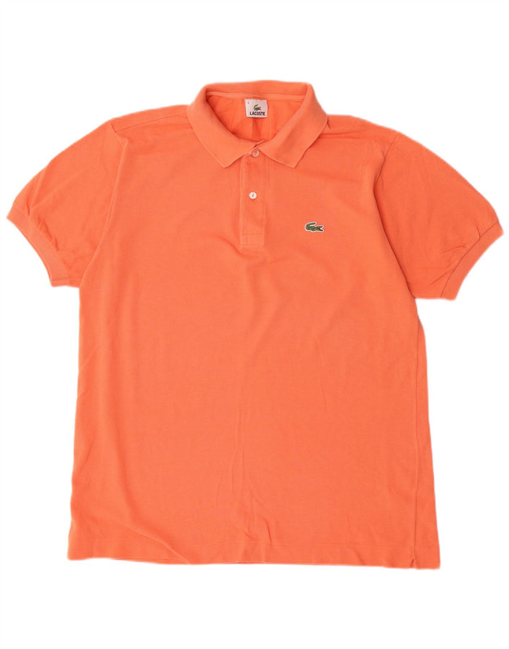 Polo da uomo Lacoste taglia 4, cotone arancione medio
