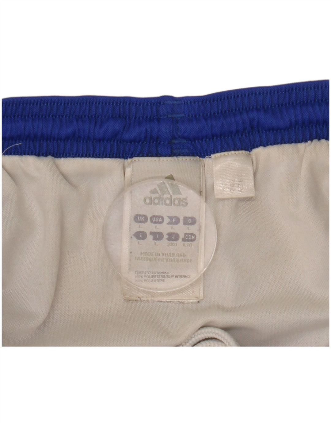 Pantaloncini sportivi Adidas da uomo grandi in poliestere blu