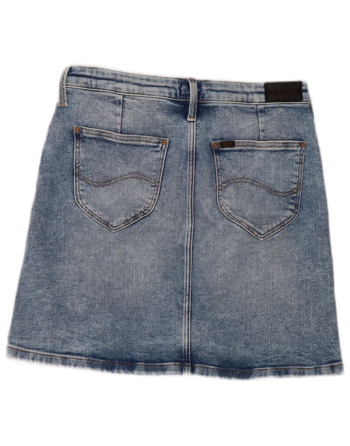 Gonna a trapezio in denim da donna LEE W29 in cotone blu medio