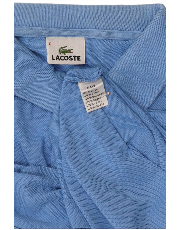 Polo da uomo LACOSTE taglia 6 XL in cotone blu