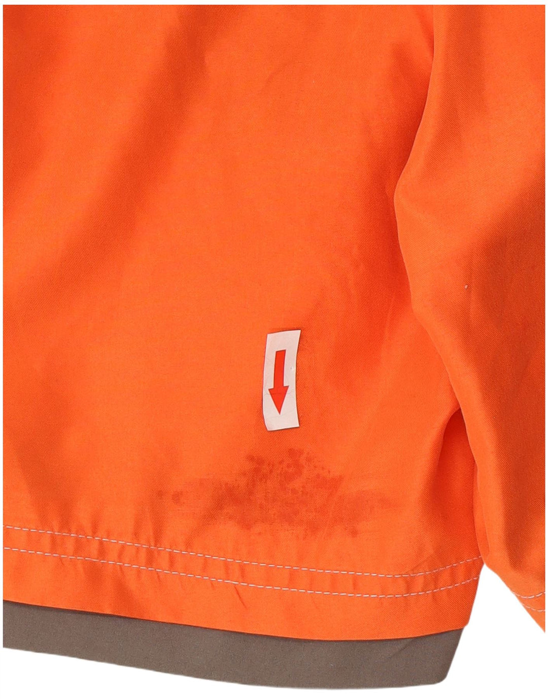 Pantaloncini da bagno grafici da uomo Fila grandi in poliestere color block arancione