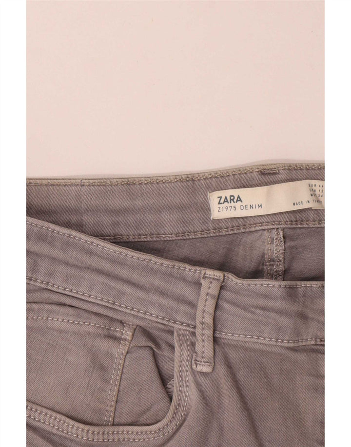 Jeans slim da donna Zara EU 44 XL W34 L27 Grigio