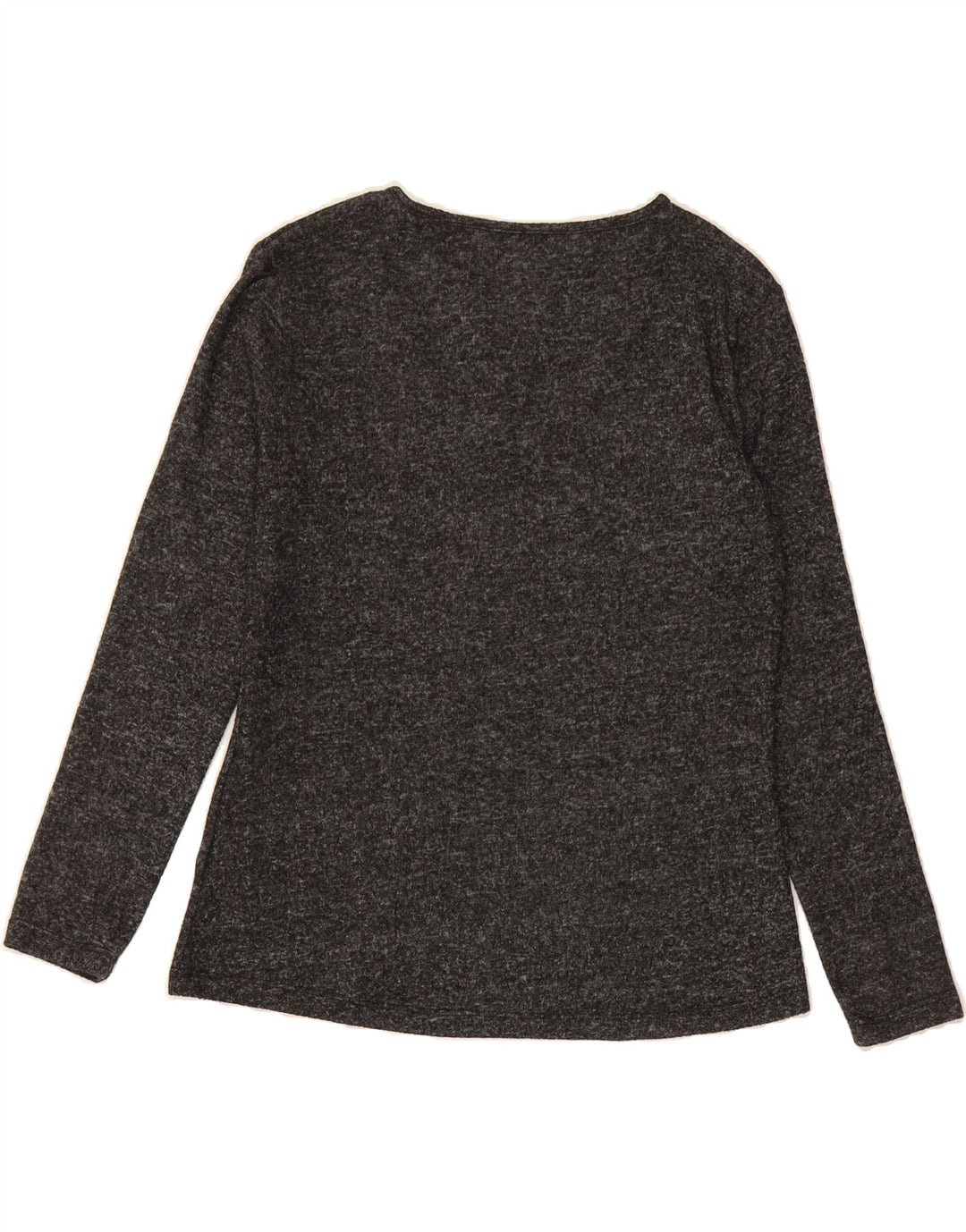 LIPSY Womens Top Long Sleeve UK 12 Medium Grey Flecked Polyester Vintage Lipsy and Second-Hand Lipsy from Messina Hembry 