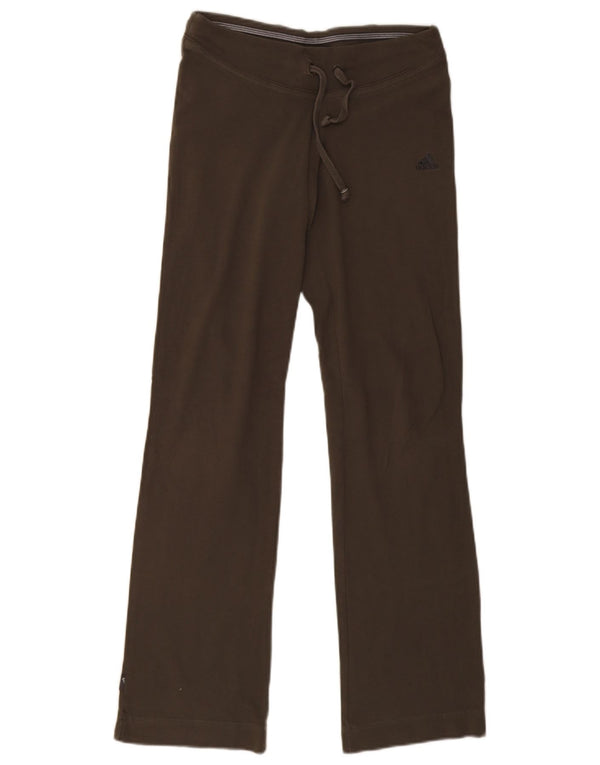 Pantaloni della tuta da donna Adidas UK 8 piccoli in cotone kaki