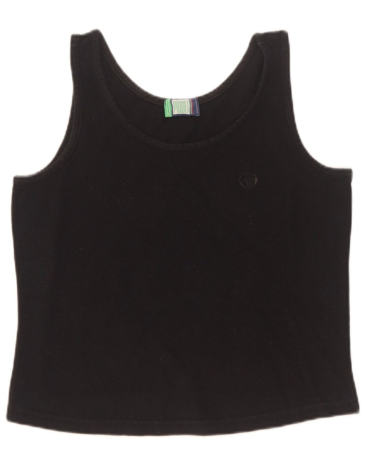 Top corto da donna Sergio Tacchini UK 10 piccolo nero