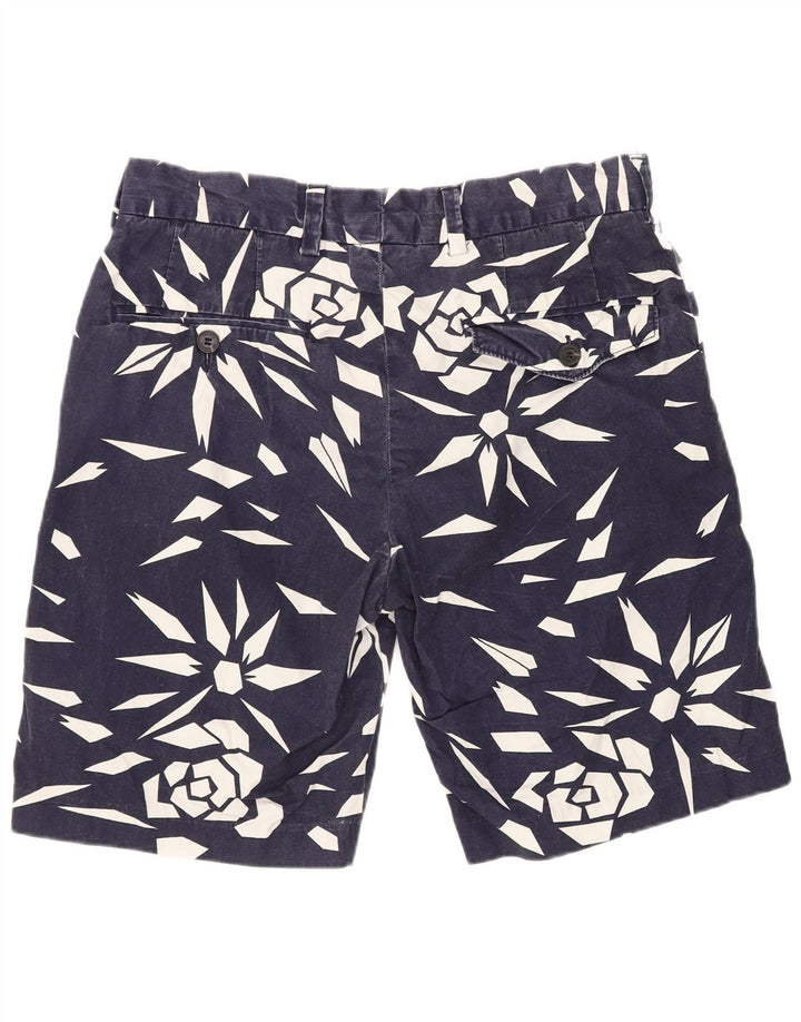 Pantaloncini chino da uomo French Connection W30 cotone geometrico blu medio