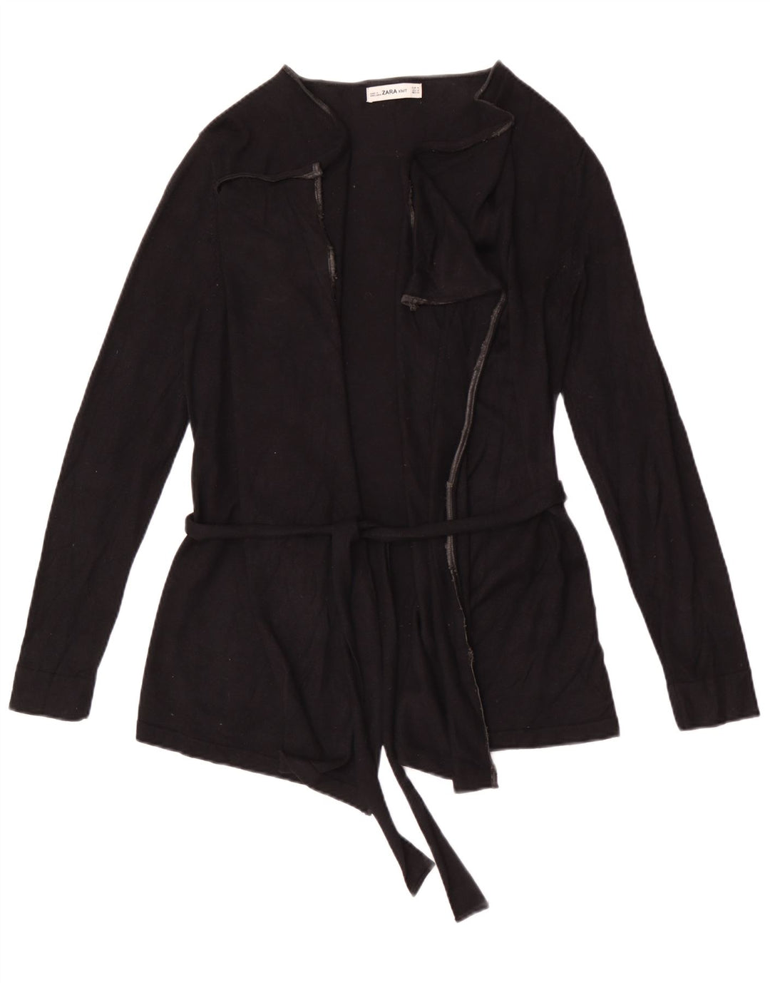 Maglione cardigan oversize da donna Zara UK 14 viscosa nera media