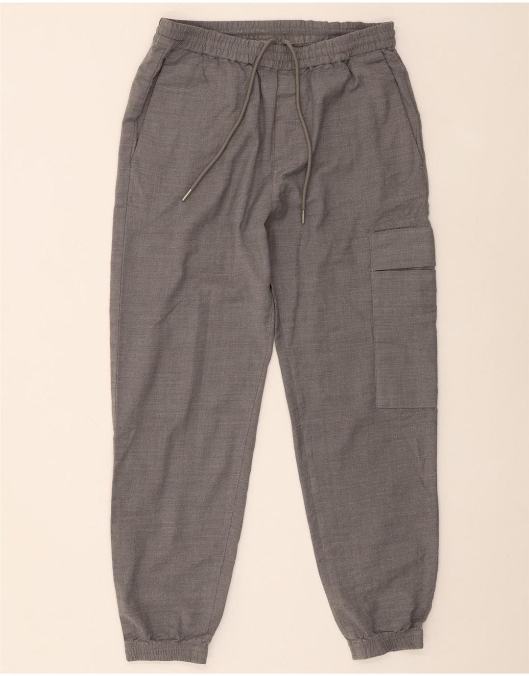 Pantaloni cargo da jogging da uomo Cos piccoli W29 L27 in lana grigia