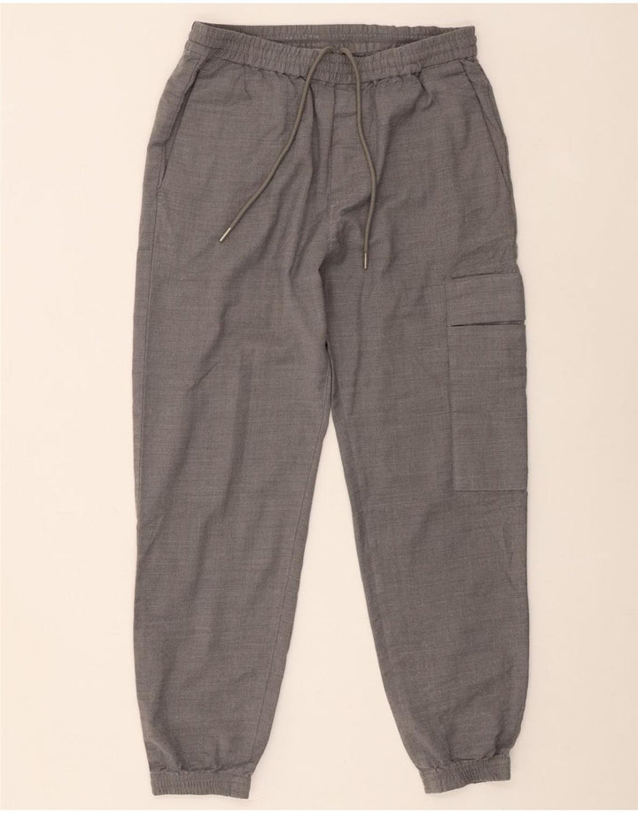 Pantaloni cargo da jogging da uomo Cos piccoli W29 L27 in lana grigia