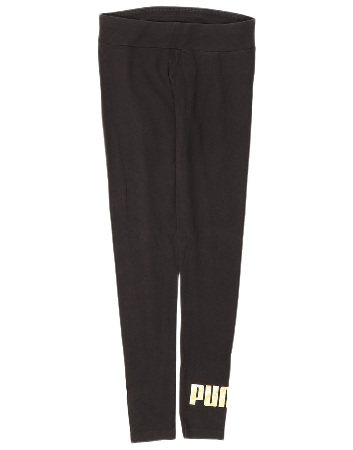Leggings grafici da donna Puma UK 8 piccoli neri