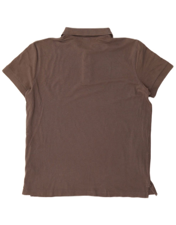 Hugo Boss Mens Regular Fit Polo Shirt XL Brown Cotton