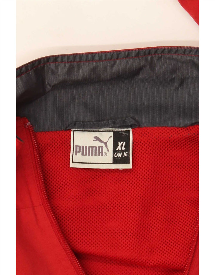 Giacca da tuta da uomo Puma XL rossa color block