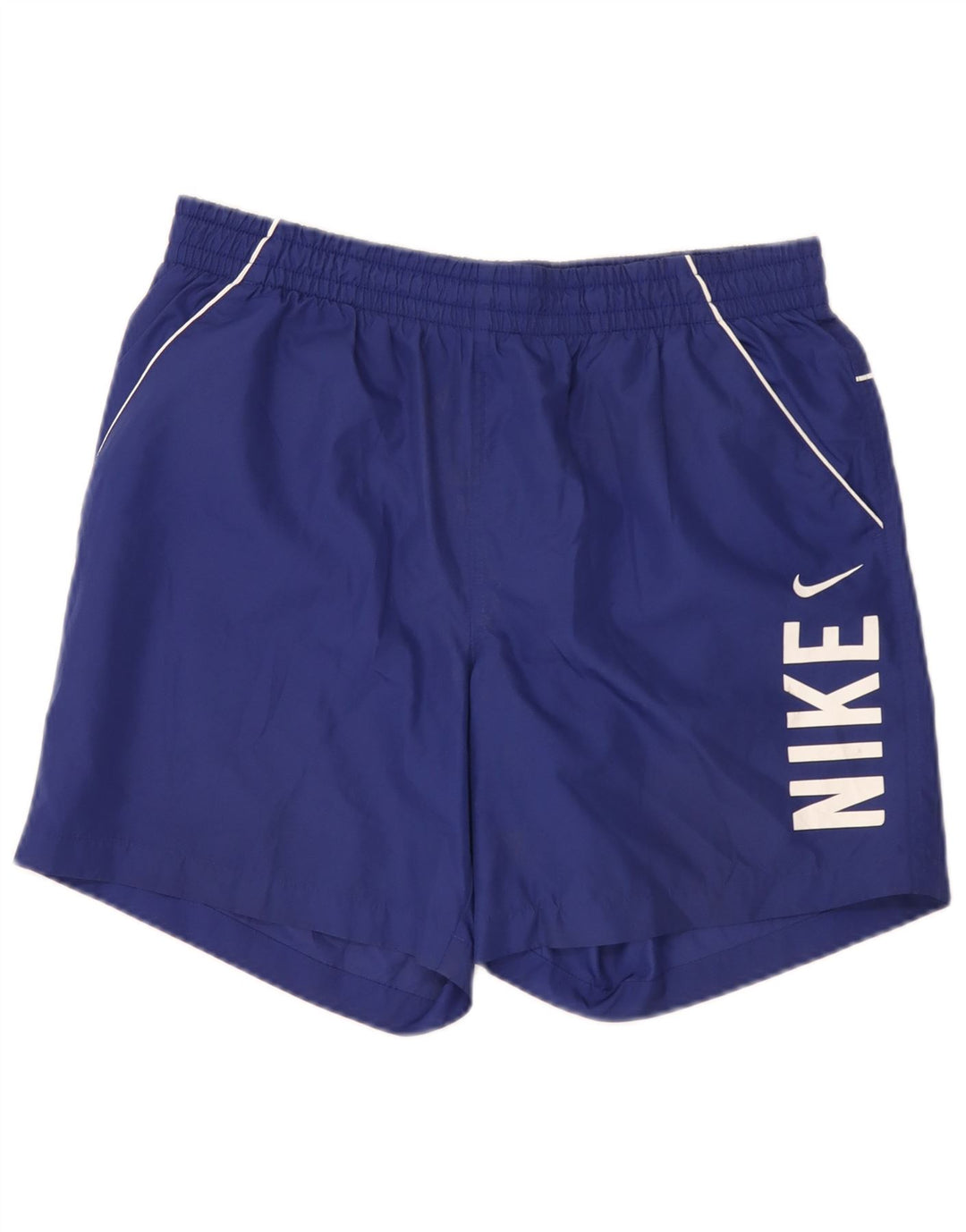 Pantaloncini sportivi Nike da uomo con grafica, grandi, in poliestere blu
