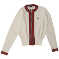 Maglione cardigan con zip intera Chervo da donna IT 46 Large White Colourblock