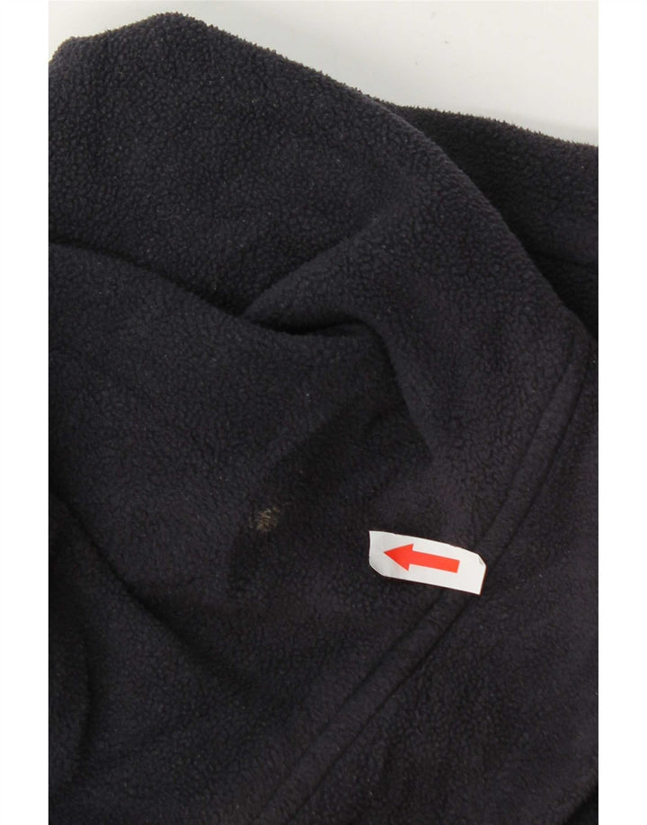 Giacca in pile con cappuccio Zara da donna UK 14 poliestere medio blu navy