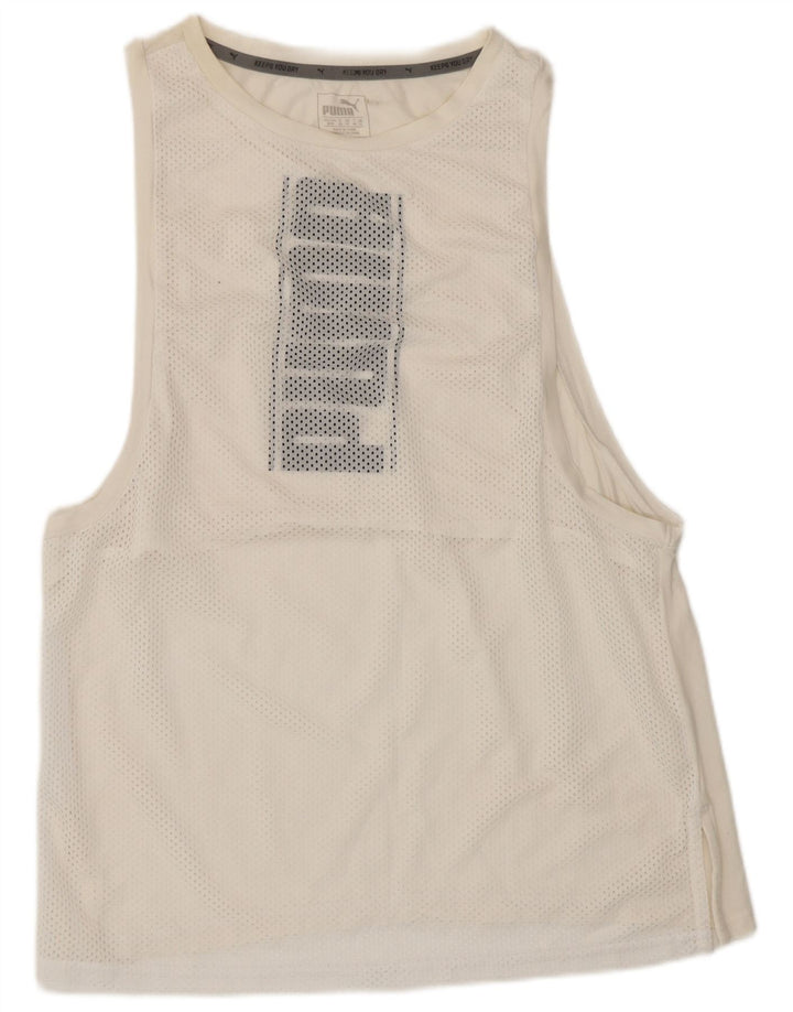 Canotta grafica da donna Puma UK 12 Medium Bianca