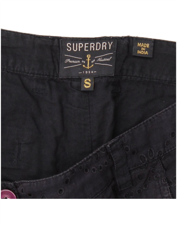 Pantaloni caldi da donna Superdry Small W27 Blu navy floreale