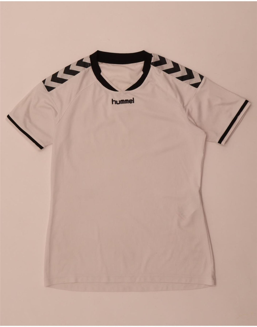 T-shirt grafica da uomo Hummel Top in poliestere bianco medio