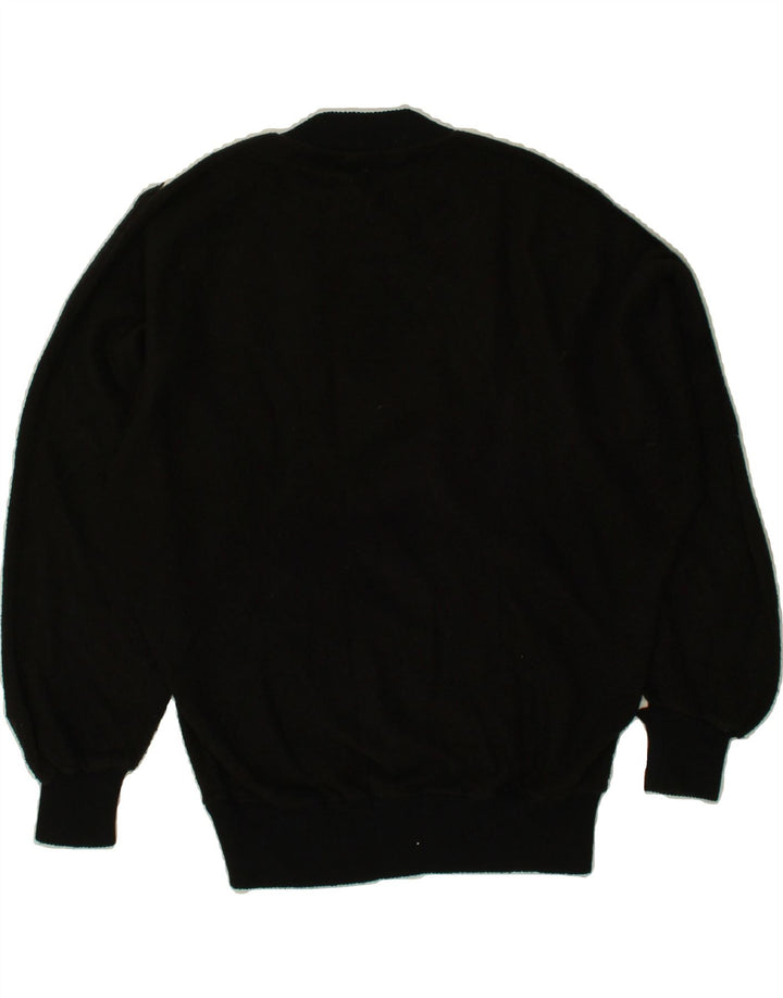 VINTAGE Womens Batwing Turtle Neck Jumper Sweater IT 42/44 Medium Black Vintage Vintage and Second-Hand Vintage from Messina Hembry 