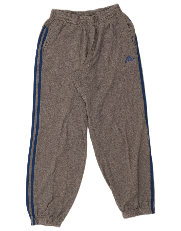 Pantaloni da tuta da uomo Adidas Joggers in cotone chiazzato grigio medio