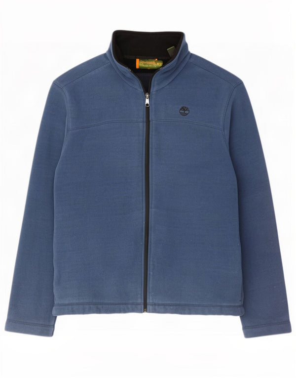 Giacca in pile da uomo Timberland UK 40 Large Blu Poliestere